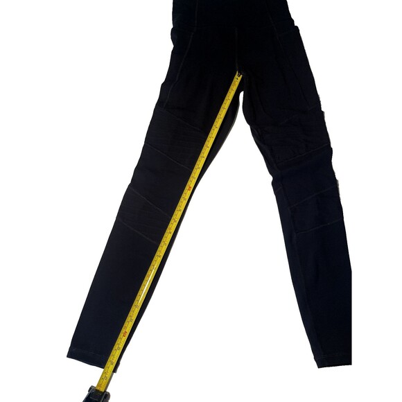 Athleta Inclination Moto Tight Leggings Womens XS Black Stretch Pockets - Picture 11 of 11
